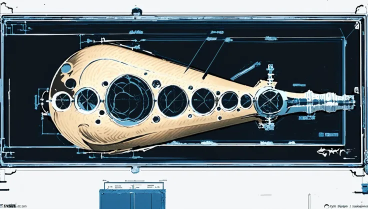accurate (((blueprint))) (dyson sphere) of (black hole), space, funnel, (old cyanotype paper), clear object labels in high quality, ((high detailed:1.3)), many objects, ((best quality, masterpiece)), singularity, accretion disk, <lora:tuzhi:1>, illustration, 8k,