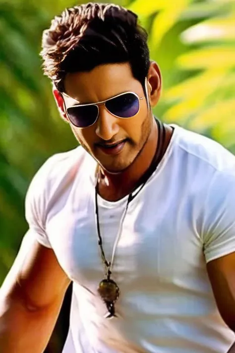 realistic, ((masterpiece)), ((best quality)), (detailed), cinematic, dynamic lighting, soft shadow, detailed background, professional photography, depth of field, intricate, detailed face, subsurface scattering, realistic hair, realistic eyes, muscular, manly, pectorals, abs, photo of  mahesh babu <lora:MaheshSDXL:1>, sexyloincloth, jungle, tribal, necklace, armband, bracelet, medium messy hair, brown eyes, water, vines, lying, stubble, from above, armpit, wet,