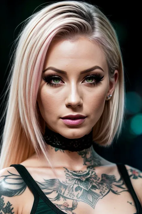 photo of beautiful (allisinpayne-135:0.99), a woman in a (movie premiere gala:1.1), perfect hair, wearing (green cheerleader:1.1), ((Karasu Zoku:1.1)), ((eyeliner, eyeshadow:1.2)), modelshoot style, (extremely detailed CG unity 8k wallpaper), professional majestic (photography by cindy sherman:1.1), (Nikon D3500 DSLR Camera), 24mm, exposure blend, hdr, faded, extremely intricate, High (Detail:1.1), Sharp focus, dramatic, soft cinematic light, (looking at viewer), (detailed pupils), (upper body), 24mm, 4k textures, soft cinematic light, adobe lightroom, photolab, elegant, ((((cinematic look)))), soothing tones, insane details, hyperdetailed, low contrast