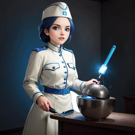 (dmcr, 1girl, original), glowing, emphasis lines, surprised, flying sweatdrops, open mouth, mika \(blue archive\), white capelet
(dmcr),screwdriver,
<lora:SDXL demon_core_xl_v2 CF dmcr;screwdriver:1.3>,
<lora:SDXL 50Soviet Military uniform-000003:0.9>