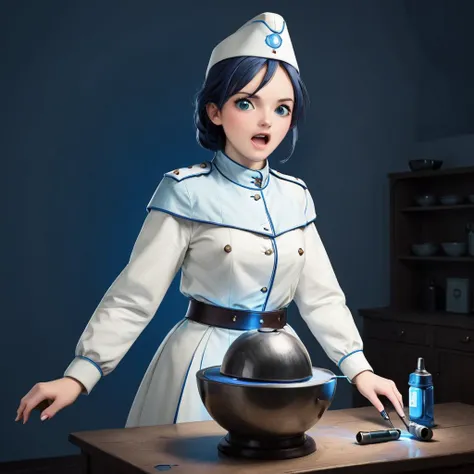 (dmcr, 1girl, original), glowing, emphasis lines, surprised, flying sweatdrops, open mouth, mika \(blue archive\), white capelet
(dmcr),screwdriver,
<lora:SDXL demon_core_xl_v2 CF dmcr;screwdriver:1.1>,
<lora:SDXL 50Soviet Military uniform-000003:0.8>
