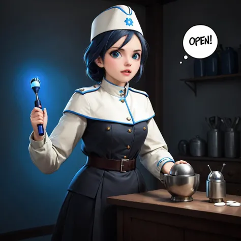(dmcr, 1girl, original), glowing, emphasis lines, surprised, flying sweatdrops, open mouth, mika \(blue archive\), white capelet
(dmcr),screwdriver,
<lora:SDXL demon_core_xl_v2 CF dmcr;screwdriver:1.1>,
<lora:SDXL 50Soviet Military uniform-000003:0.8>
