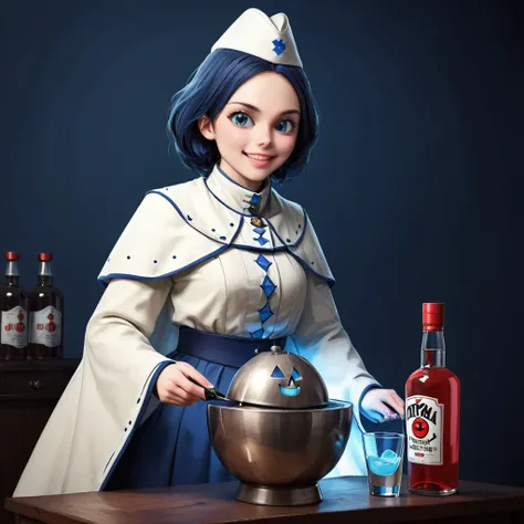 (dmcr, 1girl, original), glowing demon core, emphasis lines, surprised, flying sweatdrops, drinking vodka with a large bottle in hand, mika \(blue archive\), white capelet, (evil smile),
(dmcr),
<lora:SDXL demon_core_xl_v2 CF dmcr;screwdriver:1.1>,
<lora:SDXL 50Soviet Military uniform-000003:0.8>