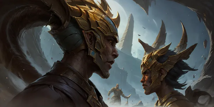 HEZI,LOL,\(lol style\),game cg,Poster close-up of a person holding a sword,epic scroll art,symmetrical portrait RPG avatar,complex and epic conceptual art,epic RPG portrait,exquisite epic character art,brother art,male god man portrait,World of Warcraft art style,male orc portrait,Weta Studio and James Jean,fantasy character portrait,epic fantasy art portrait,Warcraft art,ultra detailed fantasy characters,World of Warcraft art,Vector enhance hd jesper ejsing,fin wildcoat portrait,fantasy rpg symmetrical portrait,a mechanic's close-up portrait,old scroll art,armored warrior's avas portrait,stunning character art,popular character design,elegant film fantasy art,symmetrical epic fantasy art,epic science fiction fantasy art,highly detailed cgsociety,orc portrait,slender orc portrait,popular digital fantasy art Complex Steam Punk Images,<lora:çåç³»åââLOLç¾å®£æ°å´è´¨æ(æçç):0.75>,
