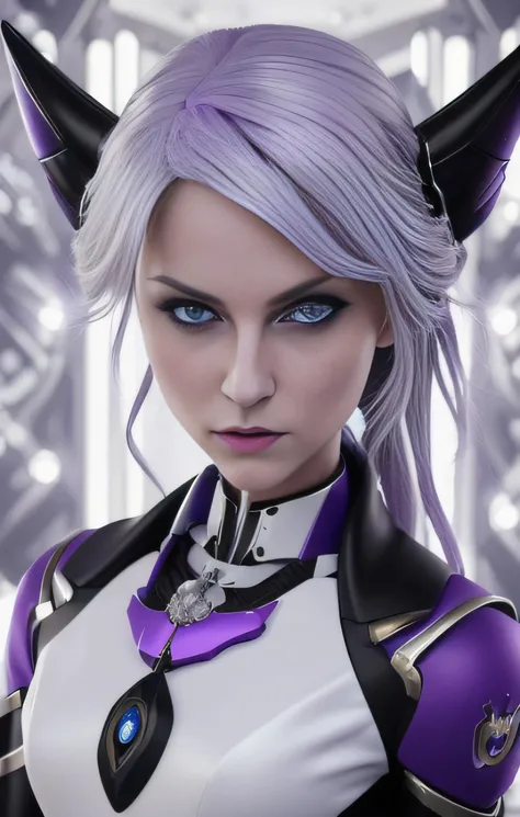 best quality,(best quality, masterpiece:1.1), (realistic:1.4), 1girl, ((purple Humanoid:1.2)), in school uniform, (action:1.4),detailed crown, beautiful face, detailed face, white hair, sharp look, necklace, symmetrical, front, dramatic, vibrant, vivid base, 8k uhd, dslr, soft lighting, high quality, (full body:1.2), fation show
<lora:epiNoiseoffset_v2:1>