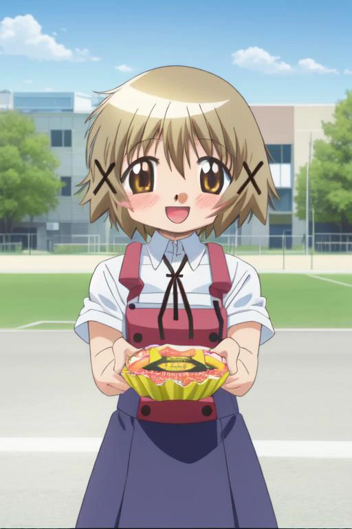 (((perfect-live-realistic-perfect, perfect-live-realistic-resolution-perfect, perfect-1girl-solo-perfect))) (((official-style, official-style-genuine, official-style-perfect))) (((<lora:Yuno - Hidamari Sketch:1>excited--yuno, school-grounds)))