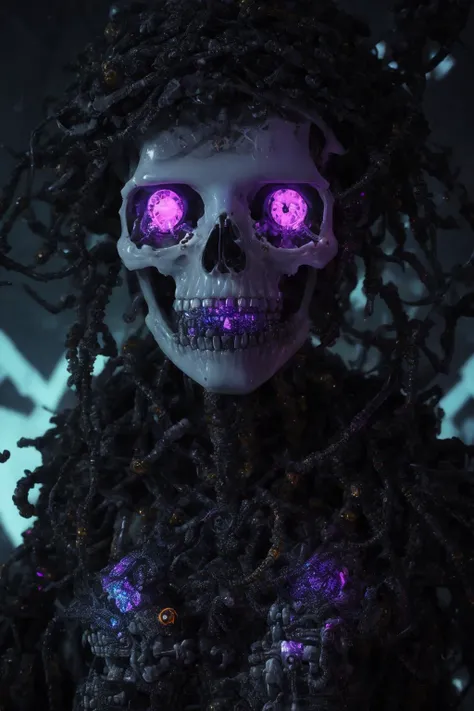 A 3d render of a [woman::creepy alien:8], highly detailed, 8K, stunning, hdr, subsurface scattering, global illumination, film still, Film-like, bokeh, 3d, RTX, insanely detailed, ornate pattern, fire, inferno, insect macro, ((very sexy pose)), volumetric lighting, caustics, 512paintstyle1, Style-Glass, Style-Necromancy, eonn2