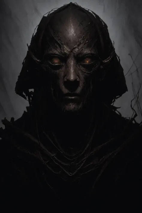 "a portrait of a creepy creature, illustration, soft lighting, soft details, dark mood, painting oil on canvas by Wayne Barlowe octane render trending on artstation d&d characters, 4k, 8k, HD"