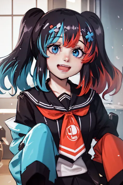 (masterpiece, best quality:1.2), <lyco:Switchchan:0.8>, upper body, solo, 1girl, switch-chan, smile, looking at viewer