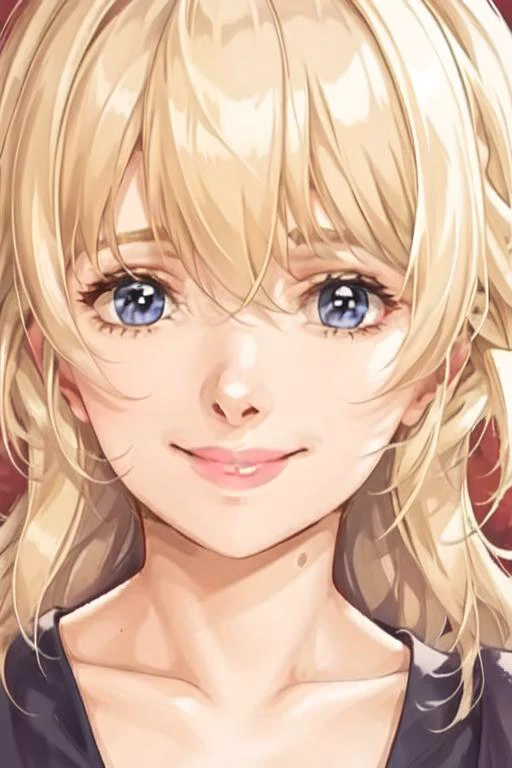 blonde, cute lips, sweet smile, lovely dress <lora:character_AmyBlue:1>