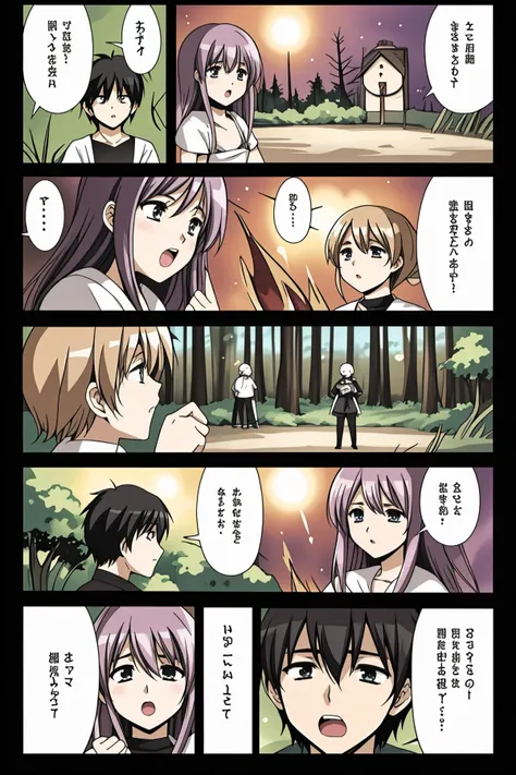 1boy and 1girl, fantasy, attacking monsters, fire, magic, forest
<lora:MangaGen1:1.25> <lora:mangaC:2.5> manga,frame,speech bubble,color
<lora:LCM_LoRA_Weights_SD15:1>