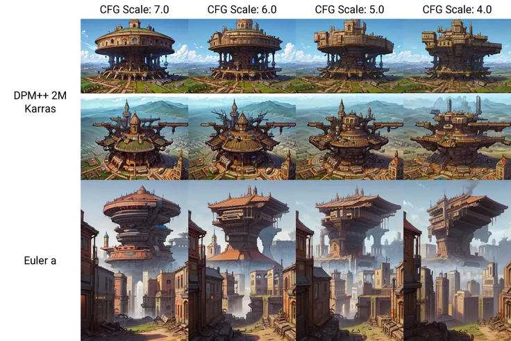Futuristic cyberpunk ancient royal City, giant buildings, postapocalyptic, very detailed, hd