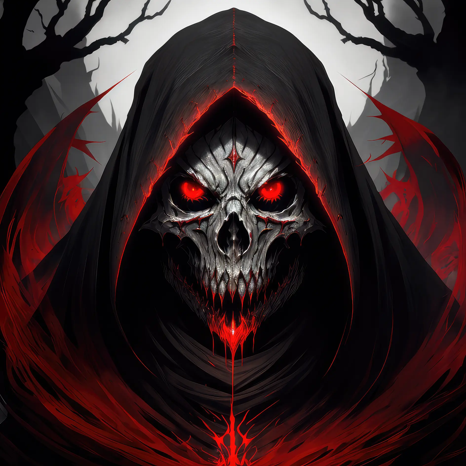 (ashenhard style:1.2), looking forward,only head and shoulders,masterpiece, (((asymmetry))),best quality, high quality, (a dark shapeless creature with a dark red glow and red eyes and surrounded by darkness:1.2), (darkness:1.2), abstraction, abyssopelagic, award winning photography, Depth of Field, HDR, extremely detailed, trending on artstation, trending on CGsociety, Intricate, High Detail, <hypernet:desolation_2:1>