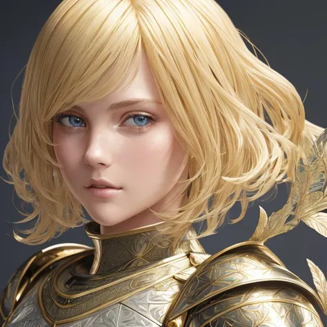 Beautiful Blonde, Female Knight, short hair (masterpiece:1.2, best quality), (ultra-detailed), (ultra high res), (hyper-detailed), (super detail:1.3), professional lighting, cinematic lighting, ((Photorealistic)) ((Award Winning Photo))