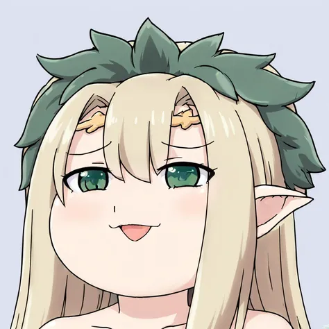 <lora:yukkuri_xl1:1> yukkuri shiteitte ne, head only
Kcles,<lora:Ani_Celestine_v1_for_3.1:0.75>
1girl, solo,blonde hair,
green eyes,
laurel crown,circlet,
open mouth, smug,