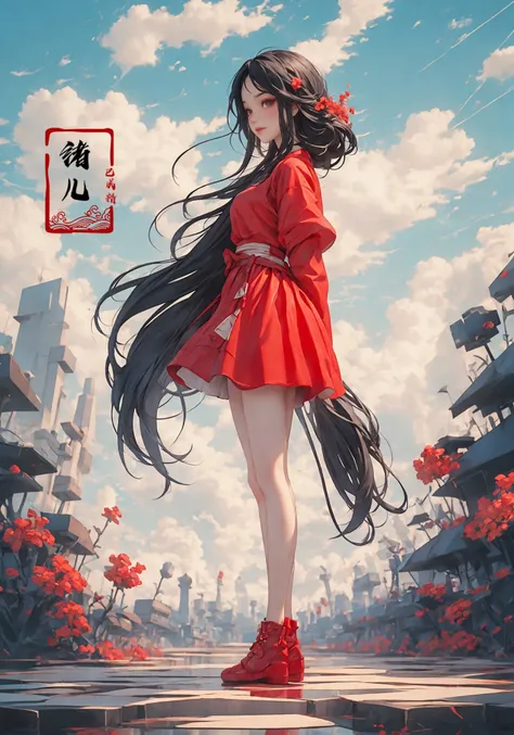 Creative portrait photography, Thumbelina girl running on a vast chessboard, determined, Jump forward, contrast of warm and cool tones, vivid details, Uneasy atmosphere, close-up with a camera, towering giant chess pieces around(wide shot, wide-angle lens,Panoramic:1.2),super vista, super wide AngleLow Angle shooting, super wide lens,
chessreflective floorA shot with tension(sky glows red,Visual impact,giving the poster a dynamic and visually striking appearance:1.2),Chinese Zen style,impactful picture,
1girl( looking at viewer:1.5) Attacking posture, attacking the audience
(dramatic, gritty, intense:1.4),masterpiece, best quality, 32k uhd, insane details, intricate details, hyperdetailed, hyper quality, high detail, ultra detailed, Masterpiece, <lora:~Q?-hN-NuL chess:0.7>