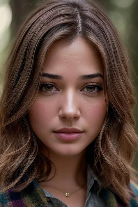 beautiful woman (T4m4nn4Bh4t14:.99), perfect hair, jewelry, ((portrait)), (closeup:1.2), ((from the waist up)), ((( everyday :1.2 ))), natural skin texture, (( Flannel shirt and cargo pants :1.2)), 24mm, 4k textures, soft cinematic light, adobe lightroom, photolab, hdr, intricate, elegant, highly detailed, sharp focus, ((((cinematic look)))), soothing tones, insane details, intricate details, hyperdetailed, low contrast, soft cinematic light, exposure blend, hdr, faded, now, ("I've got a bad feeling about this.":1.1)