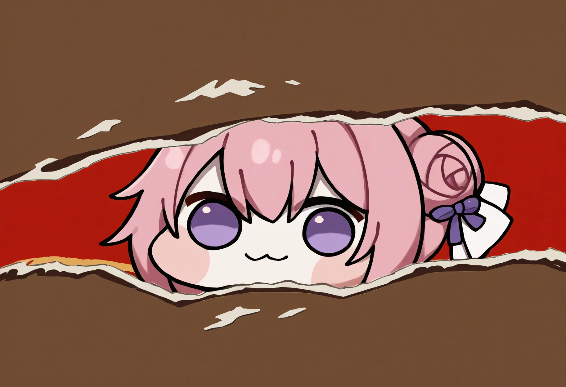 score_9, score_8_up,score_7_up, source_furry, source_ anime,
BREAK
<lora:PersonaCutIn_XLPD_V2:0.8> incrspersonacutinxl, close-up, simple background,
BREAK
<lora:Doro_X_PDXL_V1:0.8> doro, creature, :3, chibi, pink hair, purple eyes, hair bun, hair bow, no humans, white skin, four legs, solid circle eyes, no pupils, incrspersonacutinxl