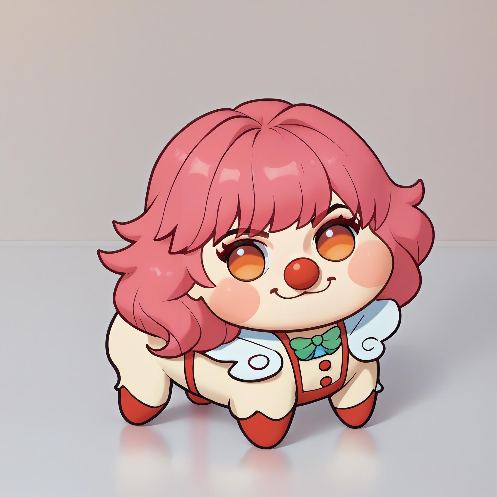 Anime character of a girl with pink hair and a bow - SeaArt AI