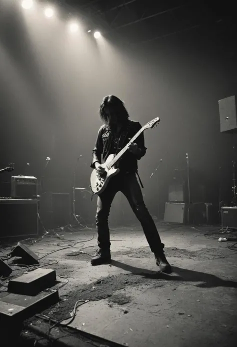 realism, epic world, brutal rocker, faded film, desaturated, award winner art, artstation, 35mm photo, grainy, vignette, vintage, lomography, stained, highly detailed, found footage, highly detailed, volumetric, dramatic lighting, <lora:detailed_hands:0.6> <lora:Old_Photo_XL_V1:0.2>