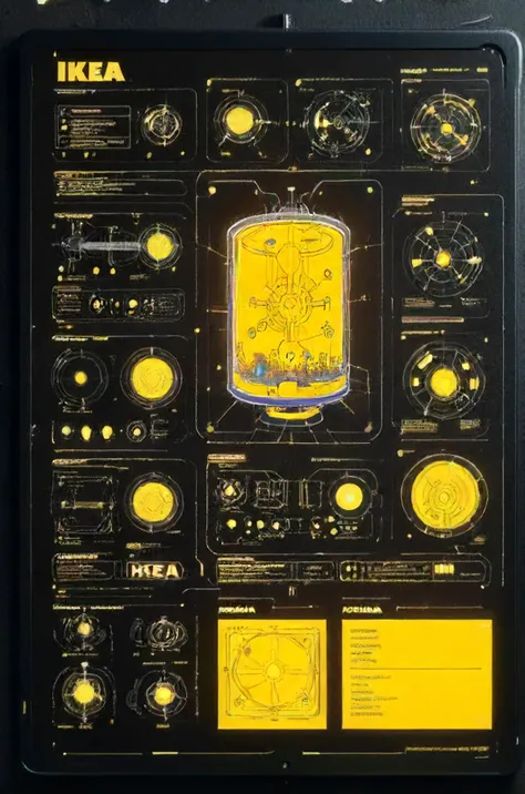 flat display diagram of an easy to understand ikea manual for a simple nuclear reactor, coloring book for children, complex, intricate, flimsy bullshit, <lora:Scifi_Display:1> <lora:artfullyQUILLED_SDXL_V1:0.4> <lora:DisplayStandXL_1.0:0.5> <lora:Harrlogos_v1.1:0.8> yellow ikea text logo <lora:wizards_vintage_romance:0.4> <lora:children huiben11-20231007:0.8>