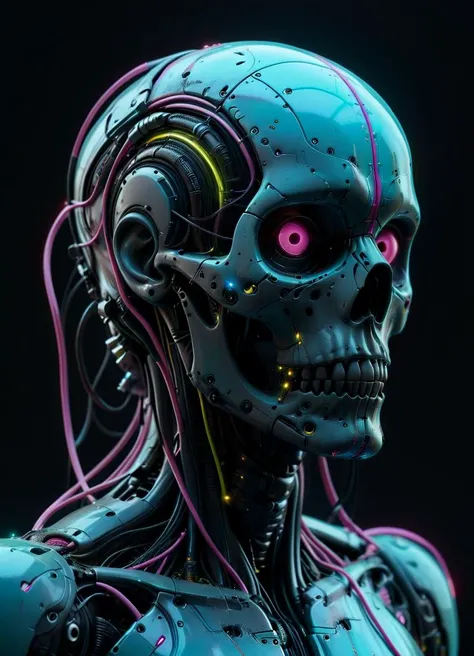 Man looking (confused:1.1) with wires and electronic attached to his skull , (eyes taped open:1.1) <lora:Electrical_Wires_Style_SDXL:0.44> ais-wirez <lora:Faceless_Cyborgs:0.45> cyborg <lora:GigerRainbowXL:0.38> g1h3r, subsurface scattering, Photorealistic, Hyperrealistic, analog style, realistic, film photography, soft lighting, heavy shadow, Color gradient of neon pink, neon blue, neon yellow, neon green