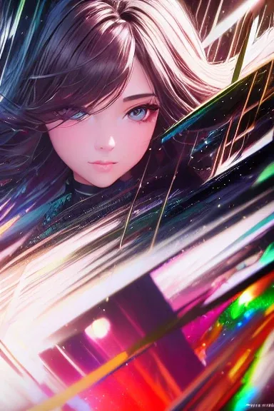 [masterpiece, best quality:1.1], 1girl, 4k, HD, Semi realism, Realistic, blurry background, blurry foreground, depth of field, photorealistic, perfect face, perfect body, masterpiece, intense shadows, ambient light, illustration, ambient occlusion, dreamlikeart,  samdoesart, sakimichan \(style\), kuvshinov, samdoesart, abstract