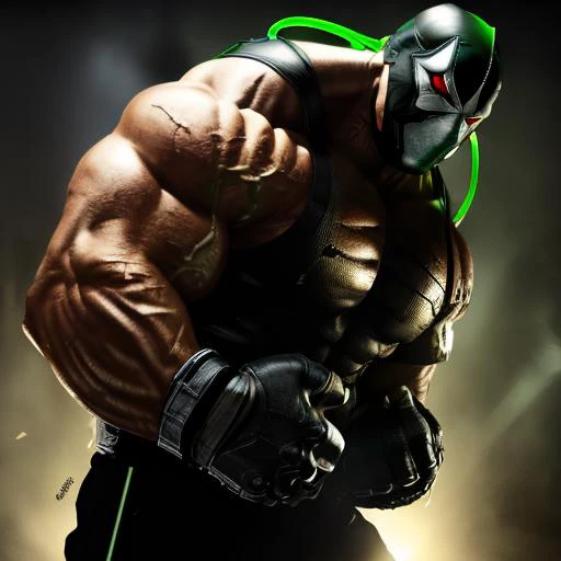 Bane,human,big muscles,huge muscles,hyper muscles,(white skin),(detailed veiny muscles),Best quality,masterpiece,4k,8k,highly detailed,detailed face,realistic proportions,sharp focus,male focus,full body,by lindong,by czarmaze,speedo, topless,sexy,bodybuilder,white and black mask,red glowing eyes,lying on bed ,have sex