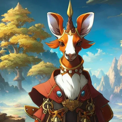 portrait of a effeff9 creature Giraffe, artstation, concept art, Unreal Engine 5, HD quality, 4k resolution, beautiful, cinematic, art by artgerm and greg rutkowski and alphonse mucha and loish and WLOP