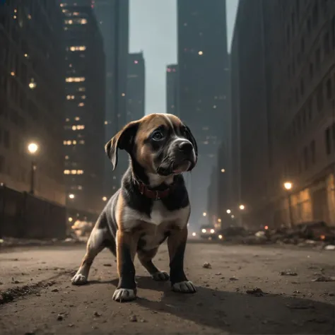 Create a realistic photo of a sad-looking puppy from the street, searching for food, High Definition, superior quality, ultra detailed.
((By JuanPablo, by ArtisticCanine, by PintureroCeleste, best quality, masterpiece, intricately textured fur, delicate facial features, soulful brown eyes, captured moment of melancholy, evoking emotions, detailed environment, abandoned alleyway, moody lighting, cinematic perspective, bystanders in the background, fine art photography, heartwarming storytelling)).
A poignant moment captured, the sad-eyed puppy roams the abandoned alleyway,its soulful brown eyes brimming with
