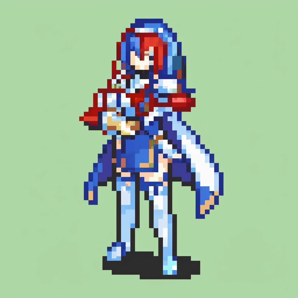 masterpiece, best quality, 1girl, solo, <lora:FE_V2:1> <lora:alear-fe-richy-v1:1> aleardef, heterochromia, gloves, long sleeves, sword, holding