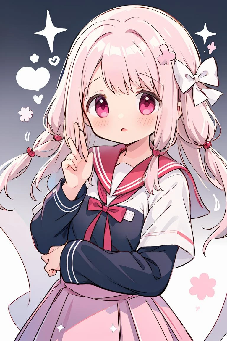 (masterpiece, best quality), 1girl, <lora:TamakiUi:1> tamakiui, kamihama university affiliated school uniform, magical girl