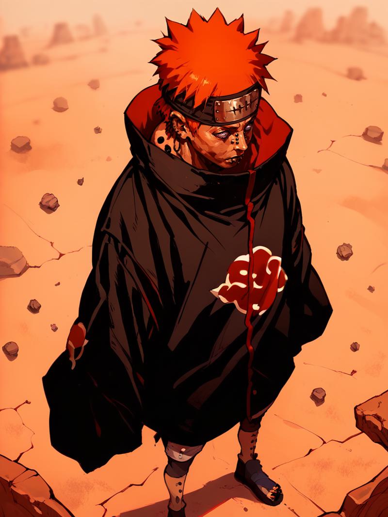 A cartoon of a man with a red hat and a black cape - SeaArt AI
