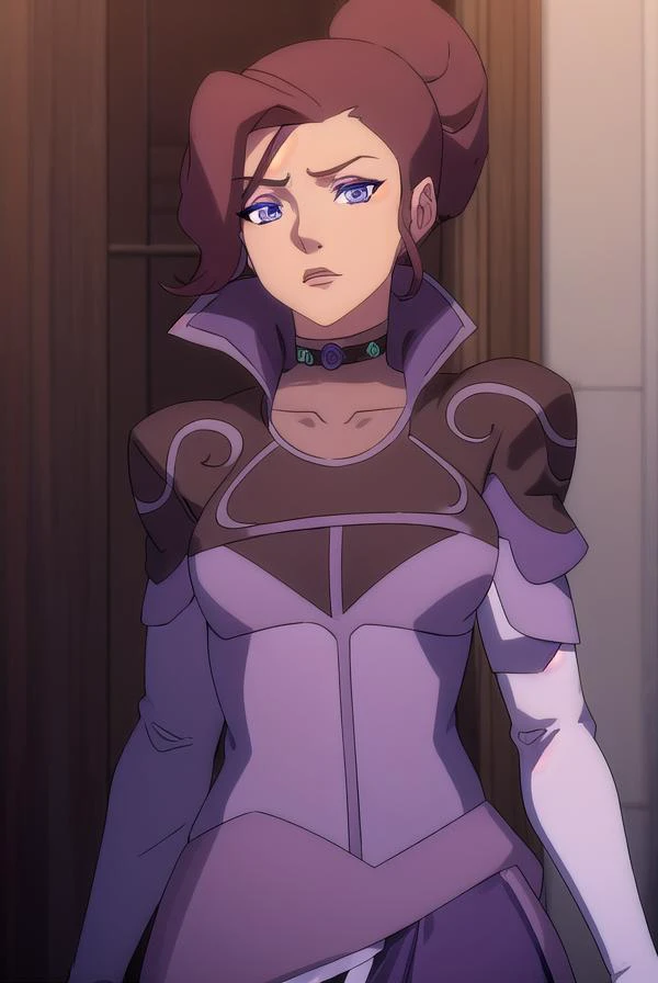delilahbriarwood, <lora:delilah briarwood-lora-nochekaiser:1>,
delilah briarwood, (purple eyes:1.1), brown hair, hair bun, makeup, single hair bun, lipstick,
BREAK gloves, choker, puffy sleeves, juliet sleeves, high collar, elbow gloves,
BREAK outdoors,
BREAK looking at viewer, (cowboy shot:1.5),
BREAK <lyco:GoodHands-beta2:1>, (masterpiece:1.2), best quality, high resolution, unity 8k wallpaper, (illustration:0.8), (beautiful detailed eyes:1.6), extremely detailed face, perfect lighting, extremely detailed CG, (perfect hands, perfect anatomy),