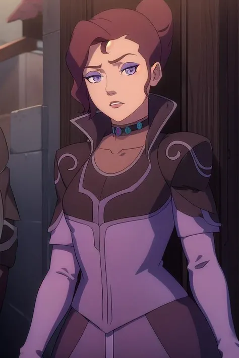 delilahbriarwood, <lora:delilah briarwood-lora-nochekaiser:1>,
delilah briarwood, (purple eyes:1.1), brown hair, hair bun, makeup, single hair bun, lipstick,
BREAK gloves, choker, puffy sleeves, juliet sleeves, high collar, elbow gloves,
BREAK outdoors,
BREAK looking at viewer, (cowboy shot:1.5),
BREAK <lyco:GoodHands-beta2:1>, (masterpiece:1.2), best quality, high resolution, unity 8k wallpaper, (illustration:0.8), (beautiful detailed eyes:1.6), extremely detailed face, perfect lighting, extremely detailed CG, (perfect hands, perfect anatomy),