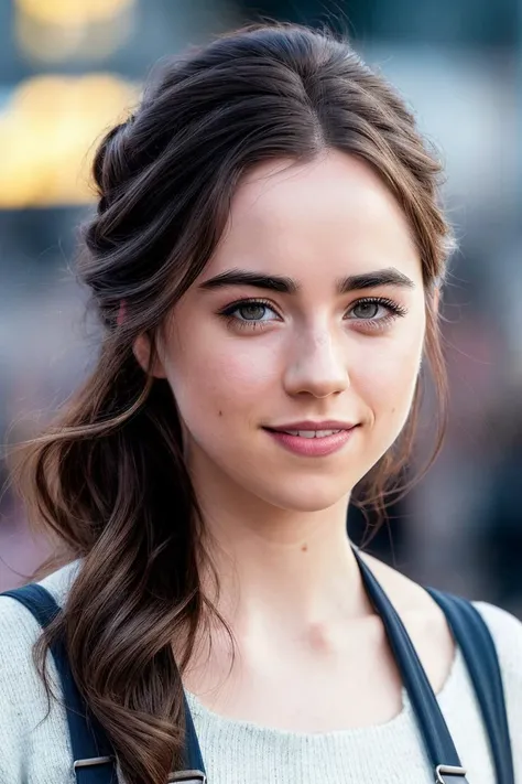 photo of beautiful (S4r4hD3sj4rd1ns:0.99), a woman with beautiful hair, hair upsweep updo, as a movie star in a (movie premiere), premiere gala, (near a movie theatre), natural skin texture, (elegant blue sweater off-shoulder), (suspenders:1.2), 24mm, 4k textures, soft cinematic light, adobe lightroom, photolab, hdr, intricate, elegant, highly detailed, sharp focus, ((((cinematic look)))), soothing tones, insane details, intricate details, hyperdetailed, low contrast, soft cinematic light, exposure blend, hdr, faded, (paparazzi in background), (painted lips:1.1), ((looking at viewer:1.2)), (smile512:1.2)
