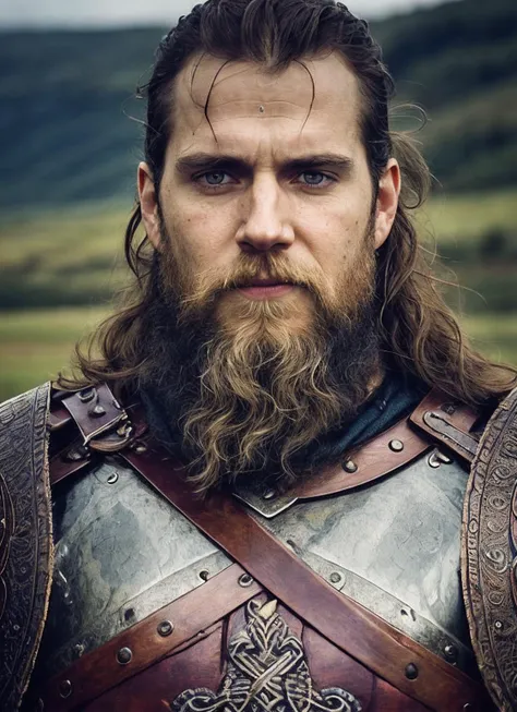 An intricate full color portrait of sks person:1 as (viking warrior), (barbarian), epic character composition, by ilya kuvshinov, alessio albi, nina masic, sharp focus, natural lighting, subsurface scattering, f2, 35mm, film grain, <lora:locon_henry_v1_from_v1_64_32:1.25>