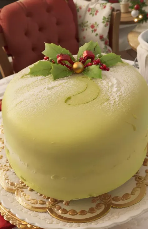 <lora:SwedishDesserts:1> christmas table, PrincessCake masterpiece, best quality,