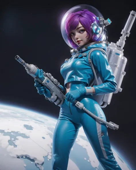 <lora:3DMM_3DMM.V11:0.7>3DMM 3d stylized girl
<lora:Astropunk:1>Astropunk woman in a space suit astronaut with a gun in hand