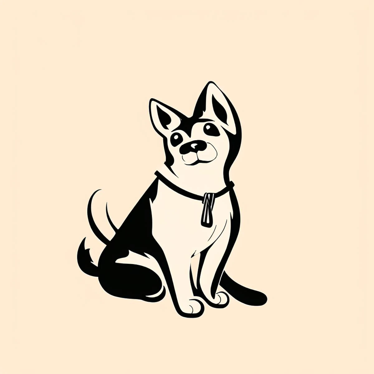 icon design, black and white ink style,pet silhouette<lora:ink_icon:1>