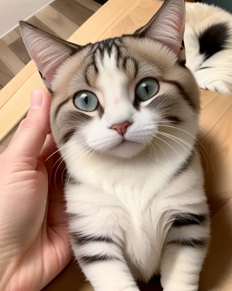 cat, <lora:concept_hoac-13:1>,pov, solo focus, upper body, hand on another's cheek
8k, masterpiece, best quality, ultra-detailed,
looking at viewer,
upper body,