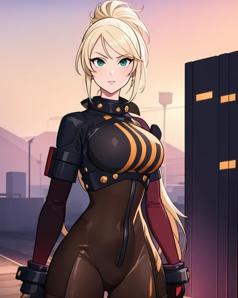 1girl, roxy, 7ds, in a sexy suit, looking to the wiever, upper body, shy, blonde, green eyes <lora:Char Roxy:0.8>, (masterpiece), beautiful, best quality, extremely detailed, perfect lighting, highres, 4k, intricate details, fighting arena, (masterpiece), beautiful, best quality, extremely detailed, perfect lighting, highres, 4k, intricate details,