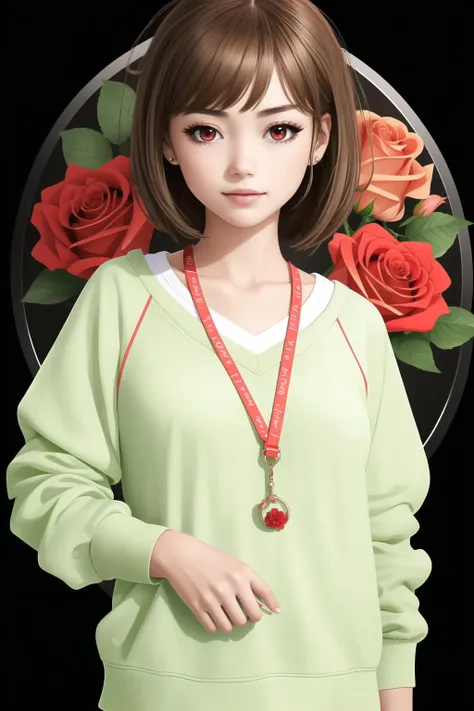 best quality, intricate details


1girl,  <lora:harusakiNodoka_v10:1> harusaki nodoka, green sweatshirt, (brown hair, red  eyes:1.3)

 <lora:avatarFrameGenerator_v20Circle:0.8> circle avatarframe, black background, rose, flower, sparkle, white flower, white rose