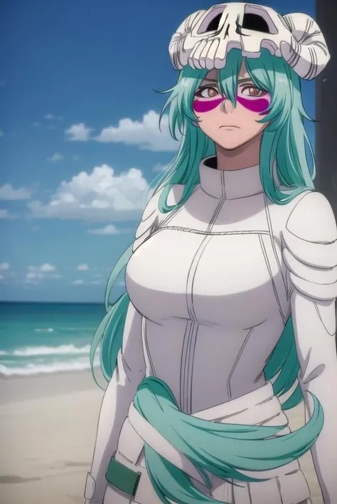 nellieltuodelschwanck, nelliel tu odelschwanck, long hair, green hair, (facial mark:1.5), skull, (brown eyes:1.5), green hair,
BREAK espada suit, dress, white dress, long sleeves, collar, skirt, white skirt, gloves, white gloves,
BREAK outdoors, desert, sky, sun, cloud,
BREAK looking at viewer, (cowboy shot:1.5),
BREAK (masterpiece:1.2), best quality, high resolution, unity 8k wallpaper, (illustration:0.8), (beautiful detailed eyes:1.6), extremely detailed face, perfect lighting, extremely detailed CG, (perfect hands, perfect anatomy),cowboy shot,cute smile,photoshot pose,show tits,show asss