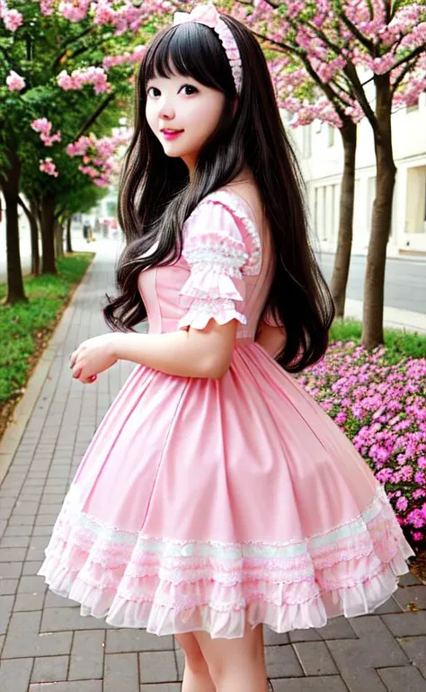 1girl, lo sweet:1.64, smile, looking back, in doors, spring, pink dress, dress, long hair, white thighhighs, high heels, (recoco:1.24), frilled dress, detailed face, petals, flower patterned dress,
forge and factory background, flame,
<lora:nana_v6:0.78>, <lora:3db515:0.3>, <lora:lo_fashions_v5:0.74>
rain, street, kawaii,