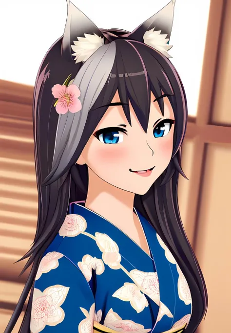 <lora:kana:0.8>, kana, 1girl, solo, smile, portrait, kimono, (seductive, alluring, charming:1.3), (highly detailed, high quality:1.3)