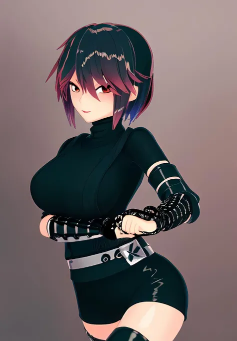 <lora:konoichi_hatsume:0.8>, konoichi_hatsume, 1girl, solo, ninja, fishnets,, (seductive, alluring, charming:1.3), (highly detailed, high quality:1.3)