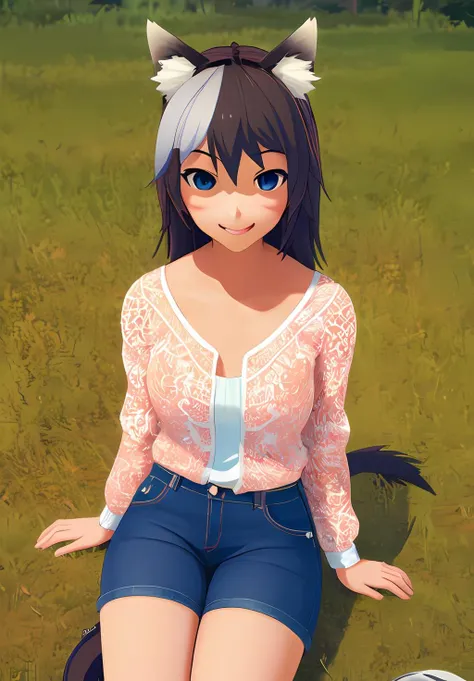 <lora:kana:0.8>, kana, 1girl, solo, smirk, sitting, (masterpiece, best quality, absurdres, detailed, ultra-detailed:1.3), (trending on CGSociety, trending on pixiv, contest winner:1.3)