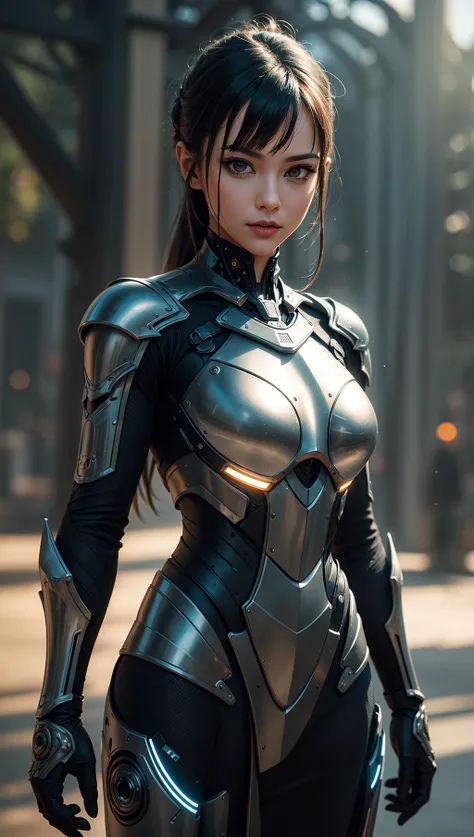 Realistic, Photorealistic, (masterpiece:1.2), concept art, intricate details, highly detailed, photorealistic, dynamic pose, best quality, (realistic face:1.1), (hyperrealistic:1.1), (extremely detailed background), ((dynamic background)), (light rays),1 girl, cute girl <lora:KoreanDollLikeness v20:0.3>, wearing nano cyber suit, sci-fi armor, sci-fi suit, sci-fi armor, lite armor, marvel, black suit, holding swords, light strip, <lora:Crysis Nanosuit v1:0.2>, <lora:ArmorSuit v1:0.1>, full with futuristic weapon, portrait, elegant, intricate, sharp focus, (nature background:1.2), river, sky, bokeh, depth of fields, bokeh, in battle, battlefields, dramatic, apocalypse, (army:1.1)