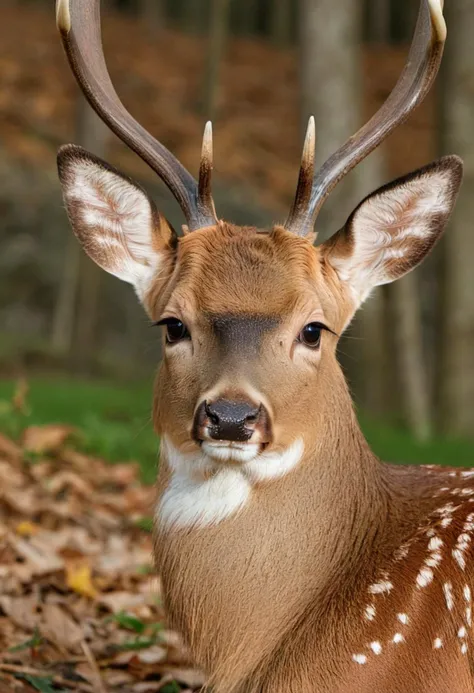 <lora:MagFash Kate-Model SDXL 4720-59:0.9>, realistic photo of a deer, sitting, antlers, looking at the camera, close up, (sharp focus, highly detailed, 4k, 8k, best quality, masterpiece, ultra highres:1)